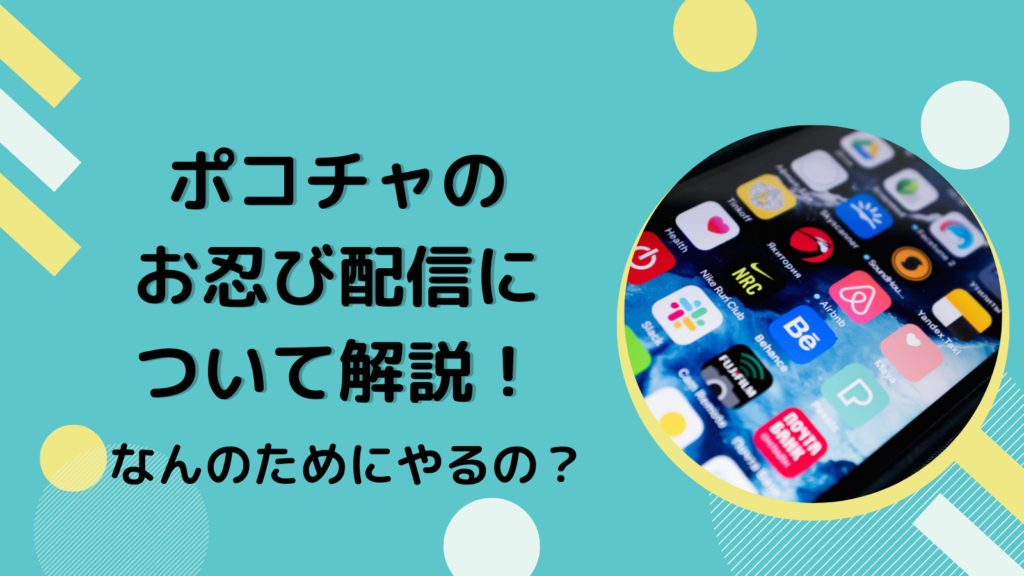 ポコチャのお忍び配信について解説！なんのためにやるの？